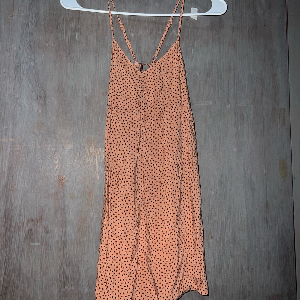 Pacsun || Peach Mini Flower Spaghetti Strap Dress